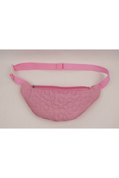 ICONE BAG Geantă de talie pentru fete, cu flori matlasate din material textil...