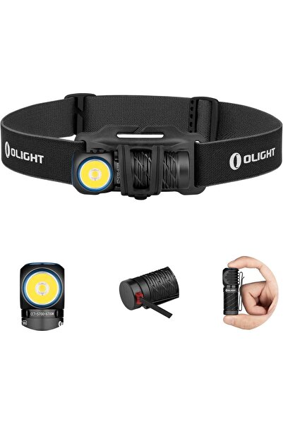 OLİGHT Perun 2 mini Headlamp, Ultralight Red & White Headlamp (Black)