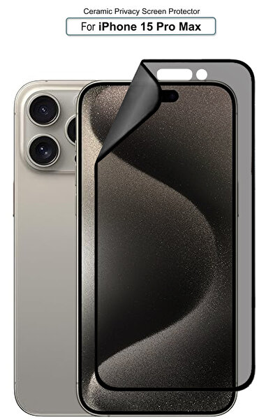 Generic Apple iPhone 15 Pro Max - Matte Ceramic Privacy Screen Prortector