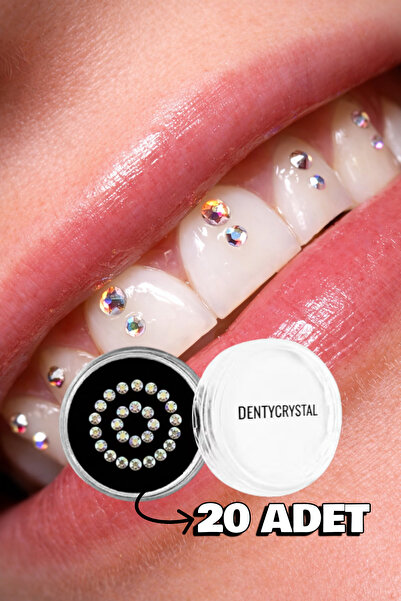 DENTYCRYSTAL Diş Pırlantası Yuvarlak Hologramlı 20'li ( Avusturya Kristalleri...