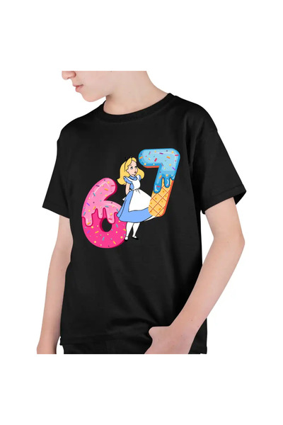 OEM Παιδικό Αγόρι Μπλουζάκι Alice Wonderland Six Seven Six Seven 67