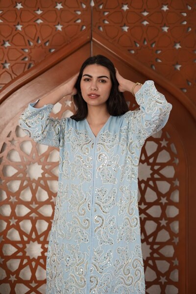 AFandina Fully embroidered women's jalabiya – your choice for refined taste S...
