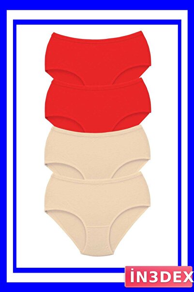 İN3DEX High Waist Bato Panties for Women 4-Pack