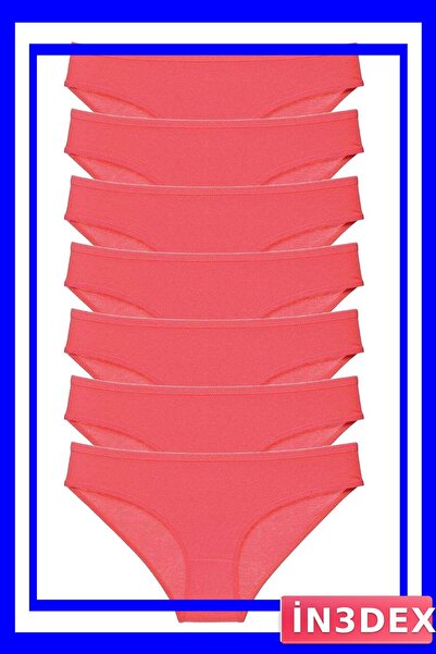 İN3DEX Lycra Women's Slip Panties Set 7 Pieces Fuchsia Color