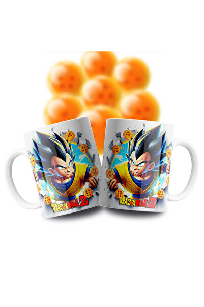 Velorina Dragon Ball Z Themed Porcelain Mug – Colorful Anime Print, Tea & Cof...