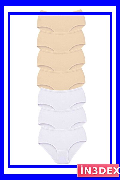 İN3DEX Women's High Waist Bato Panties 7-Pack Thick Elastic