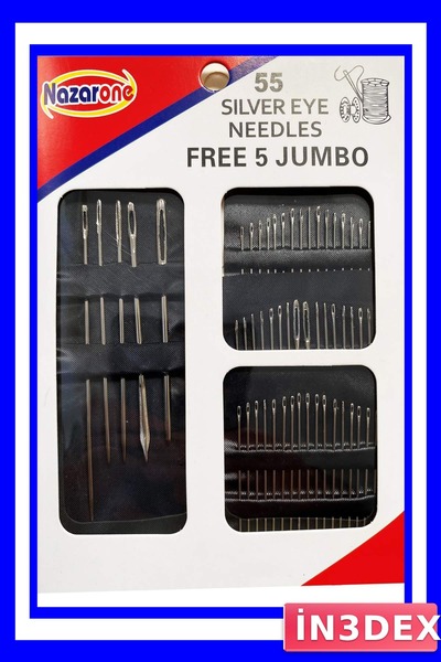İN3DEX 55-Piece Multi-Purpose Needle Set for Sewing and Crafting
