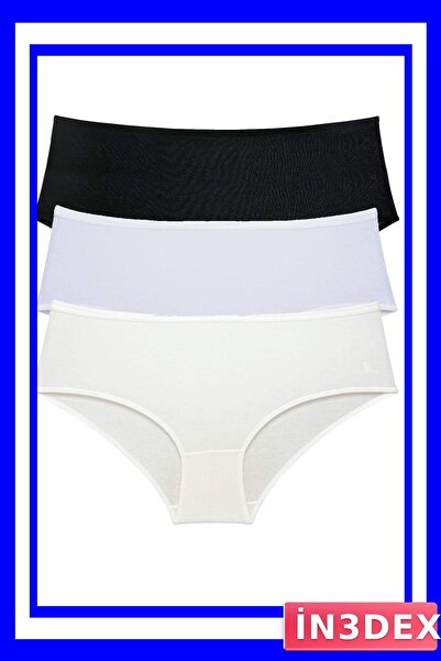 İN3DEX High Waist Bato Panties for Women Set of 3
