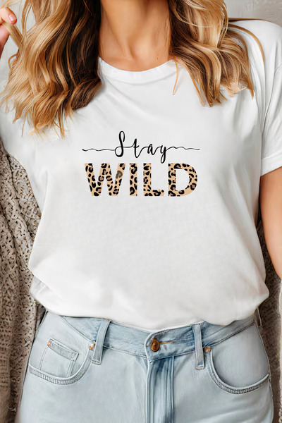 Sarah's Boutique Women's T-shirt – 100% cotton – "Stay Wild"