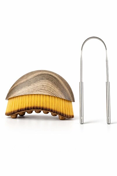 Busstier Nefes & Kontur Bakım Kombini: Paslanmaz Dil Temizleyici + Lenf Drena...