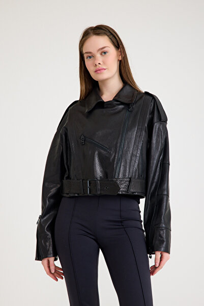 Franko Armondi Oversize Deri Ceket – VB-16-BK-2796-24024