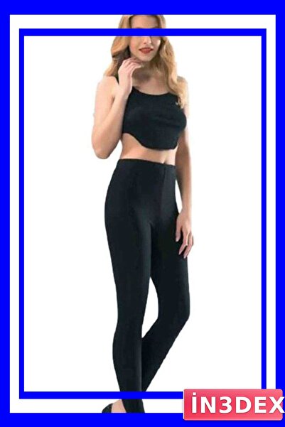 İN3DEX Women's Long-Leg Lycra Sports Leggings with Folded Straight Design