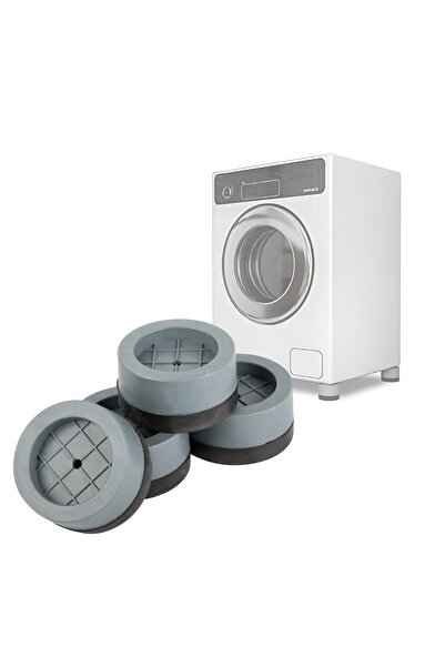 MACVI ® Adjustable Anti-Vibration Washer; Appliance Feet, Set of 4, Grey, Noi...