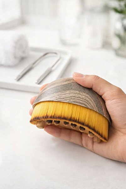 Busstier Breath & Contour Care Combo: Stainless Tongue Cleaner + Lymphatic Drainage Facial Brush