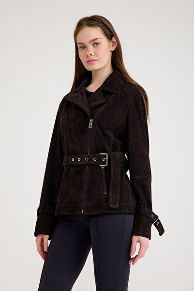 Franko Armondi Regular Biker Süet Deri Ceket – VB-4 BO-2699 - 23742