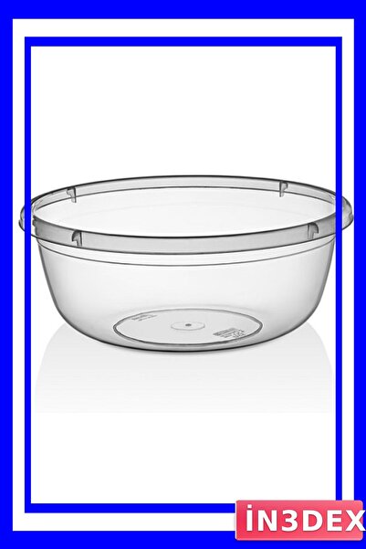 İN3DEX Transparent Plastic Basin with 7.5 Liter Capacity