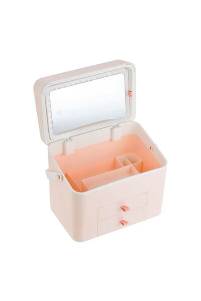 OEM Oglinda Machiaj cu 42 de Becuri LED & Portfard cu Compartimente 30x20x24....