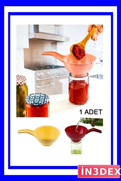 İN3DEX Jar Filling Funnel with Handle Kitchen Accessory