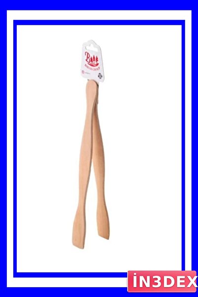 İN3DEX Wooden Serving Tongs Set for Kitchen and Tableware Use