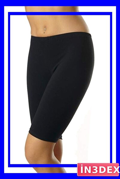 İN3DEX Stretchy Short Leggings for Women Black Color