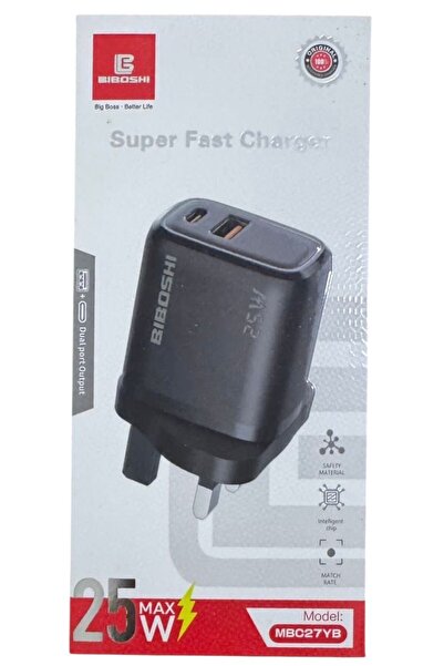 BIBOSHI 25W Fast Home Charger, Model Number MBC27YB
