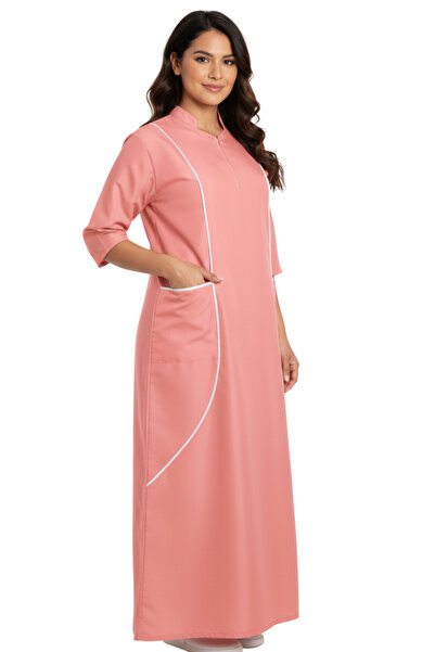 ABSHIR JALABIYA/Housemaid/BABY SITTER.KHADAMA/Uniform, 3/4 Sleeve, Mandarin C...