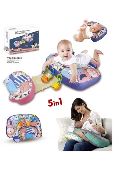 Baby Cara Two Can Play™ 5-in-1 Comfort & Bonding C-Shaped Pillow Set
