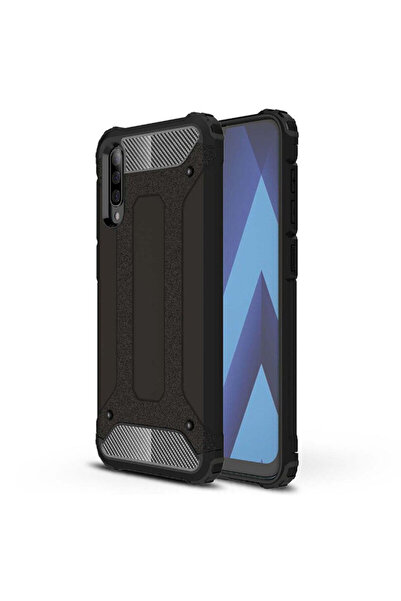 Techsuit Samsung Galaxy A70 Hybrid Armor Case, Black