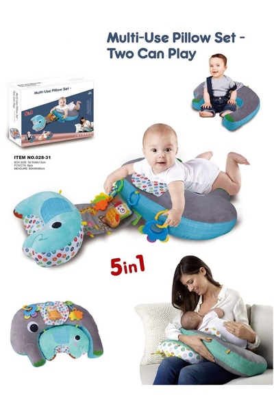 Baby Cara Two Can Play™ 5-in-1 Comfort & Bonding C-Shaped Pillow Set