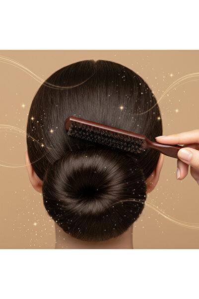 ZS DEMİR Wooden Handle Knob Comb