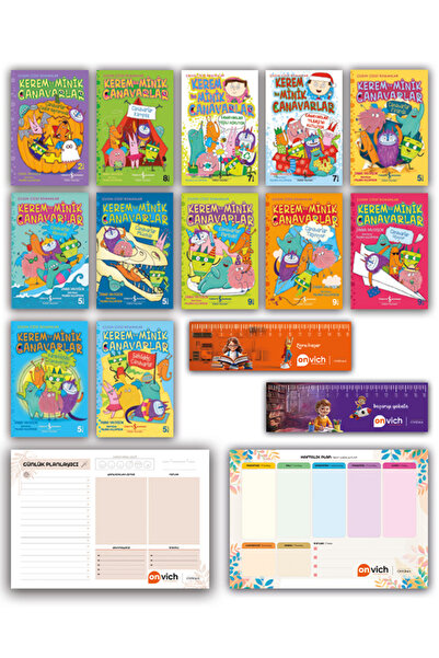 TÜRKİYE İŞ BANKASI KÜLTÜR YAYINLARI Kerem ile Minik Canavarlar Kitaplığı 12 K...