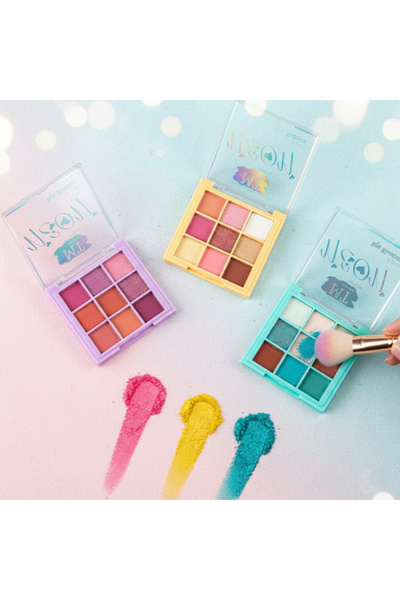 ZS DEMİR 9-Color Eyeshadow Palette - Set of 3