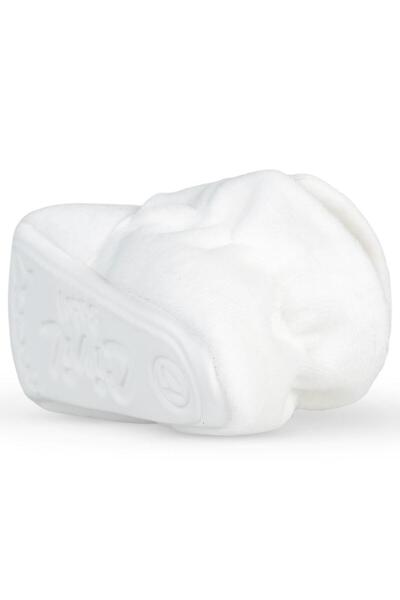 Civil Baby Βελούδινα μποτάκια με Velcro - Νούμερο 17-19 - Εκρού 18