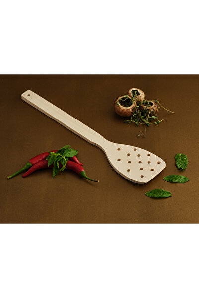 Hedisam Wooden Colander Spatula Unvarnished