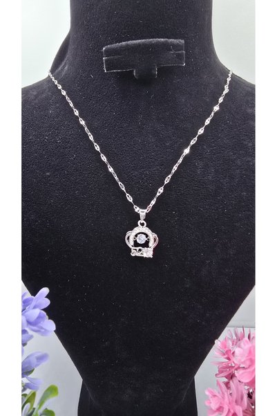ahsenaksesuar2025 Zircon Stone Crown Pendant Silver Color 52 Number Detailed ...