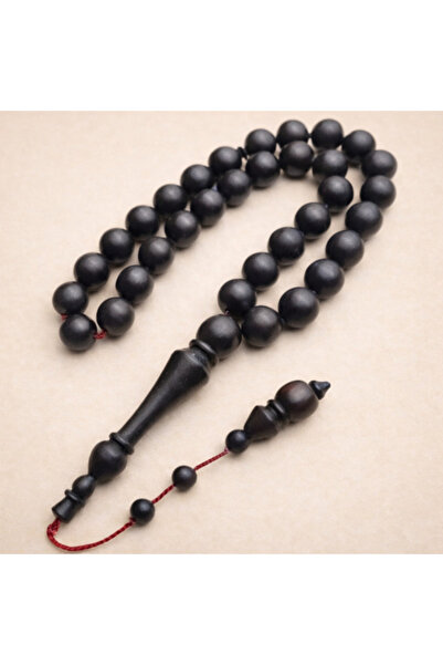alomran orientals Natural ebony wood rosary, ball turning