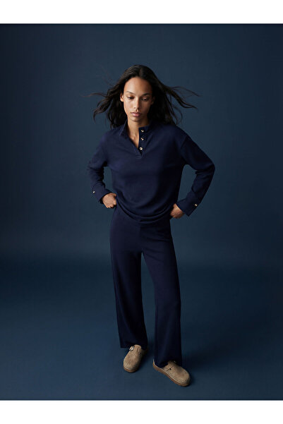 LC Waikiki Γυναικεία φούτερ με ελαστική μέση και φαρδιά πόδια Özmarka New Season