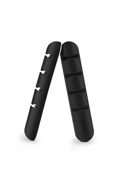 Ugreen [Pachet de 2] Organizator de cabluri, 4 cleme, negru