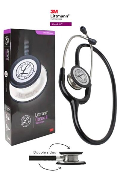 3M Littmann سماعة طبيب إحترافية من 3 ام ليتمان كلاسيك موديل 5620 انبوب اسود، ...