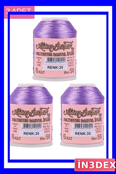 İN3DEX 3-Pack Embroidery and Lace Thread 20 Grams