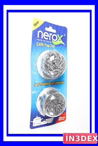 İN3DEX Stainless Steel Dishwashing Wire Set 2 Pieces