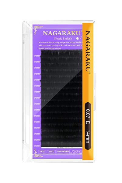 NAGARAKU İpek Kirpik 14mm Uzunluk 0,07D Kıvrım
