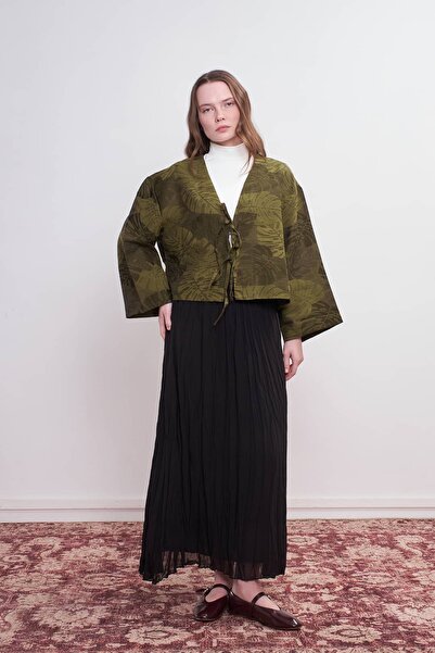 mavi limon Crush Şifon Etek