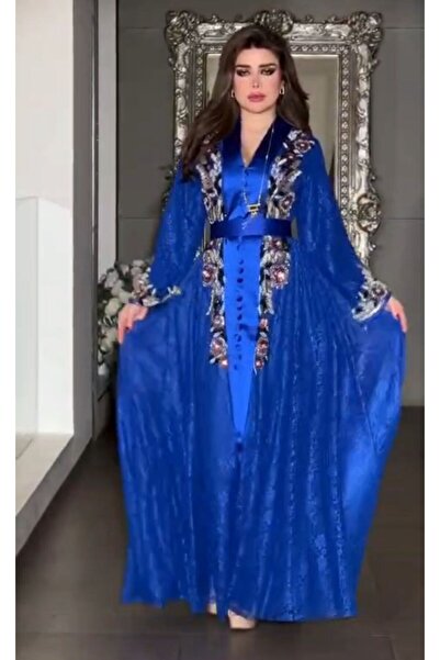 NALA FASHION Elegant dress in royal blue