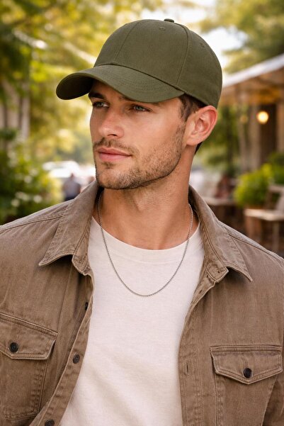 Wearflawless Khaki Unisex Cotton Plain Cap, Adjustable Baseball Cap, Casual S...