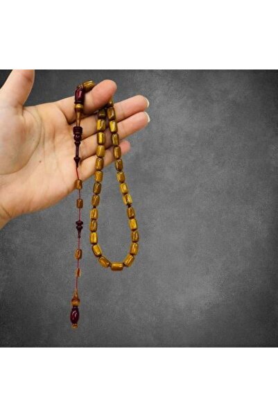 ALOMRAN Wavy honey-colored sandalwood rosary