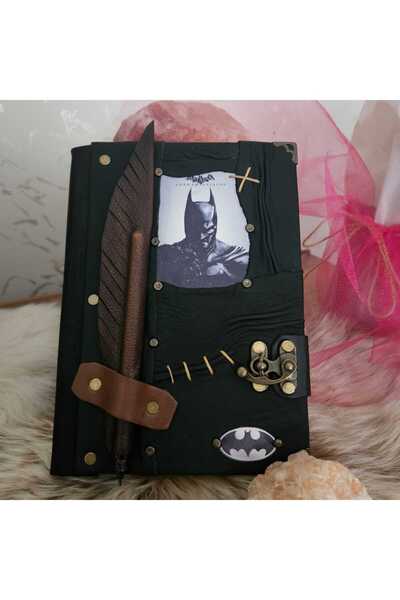 Legend Deri BATMAN EL Yapımı Hakiki Deri Şamua Kraft Kağıt Eskitme Hediyelik ...