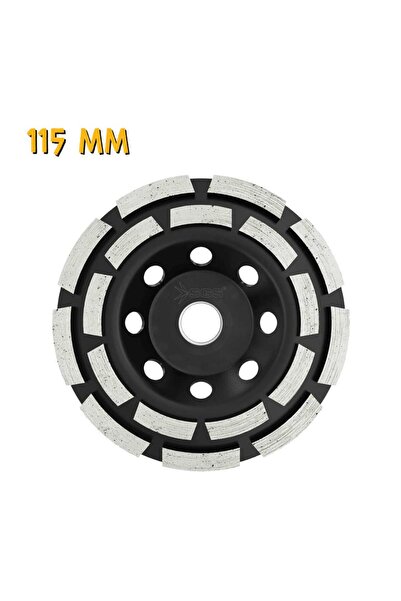 SGS Elmas Beton Mermer Granit Taşlama Diski - Çift Sıra - 115 mm.