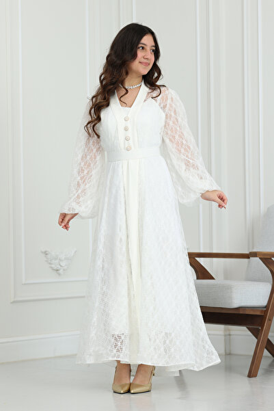 modern designer Luxurious soft Lace dress
