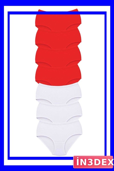 İN3DEX Women's High Waist Bato Panties 7-Pack Thick Elastic